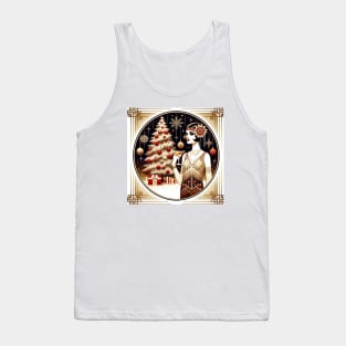 Art Deco Christmas Tank Top